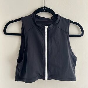 Skims Swim ZIP-UP MOCK NECK TOP